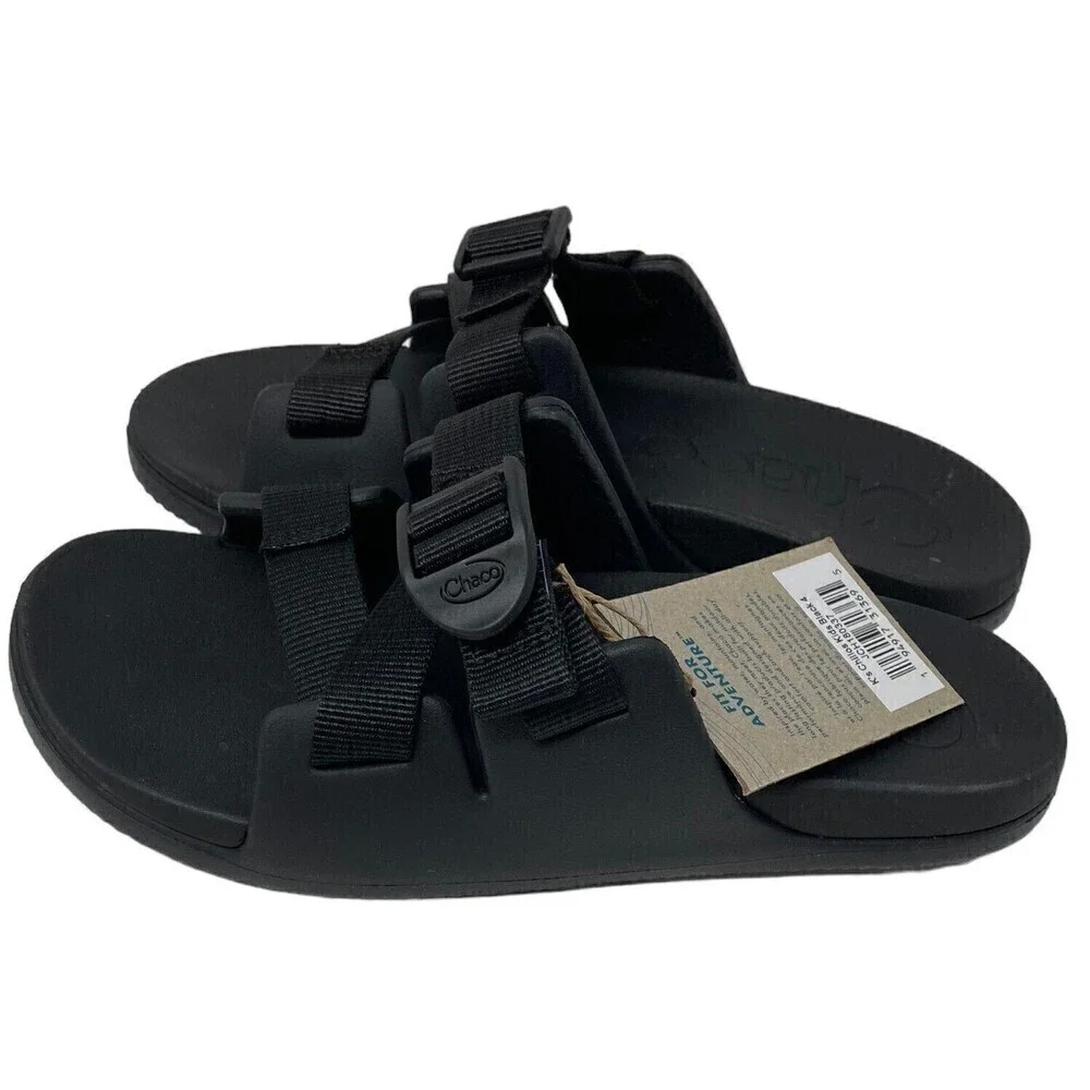 Chaco Chillos Kids Slip-On Sandals Size 4M Ultralight Comfort Black